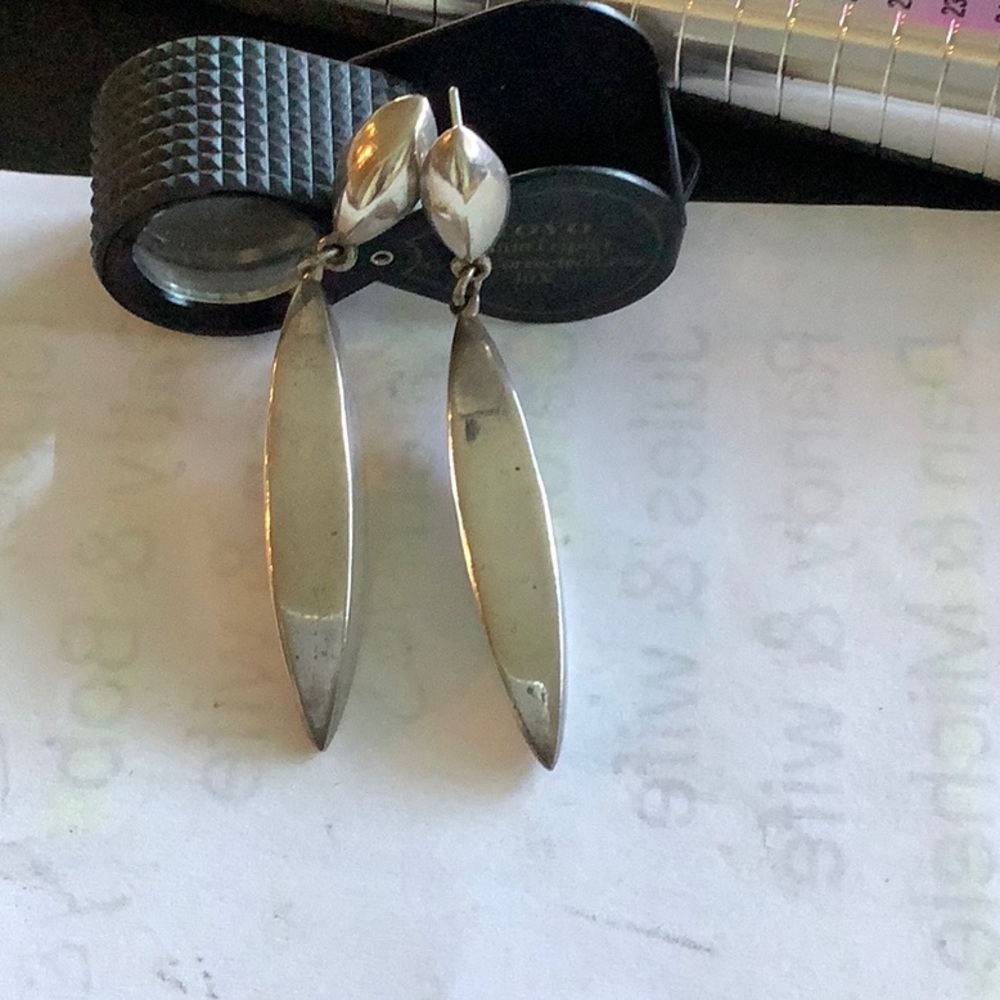 Sterling silver hanging earrings